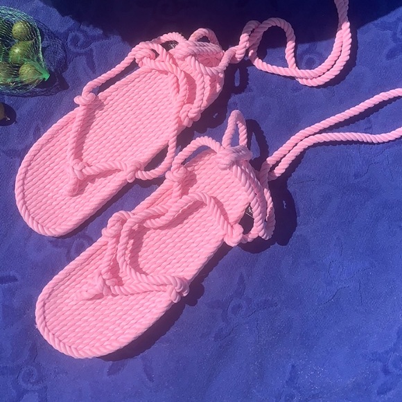Pink Rope Sandals - Picture 3 of 3